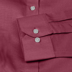 Maroon Solid Linen Shirt for Man