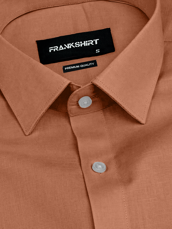 Brown Linen Shirt for Man
