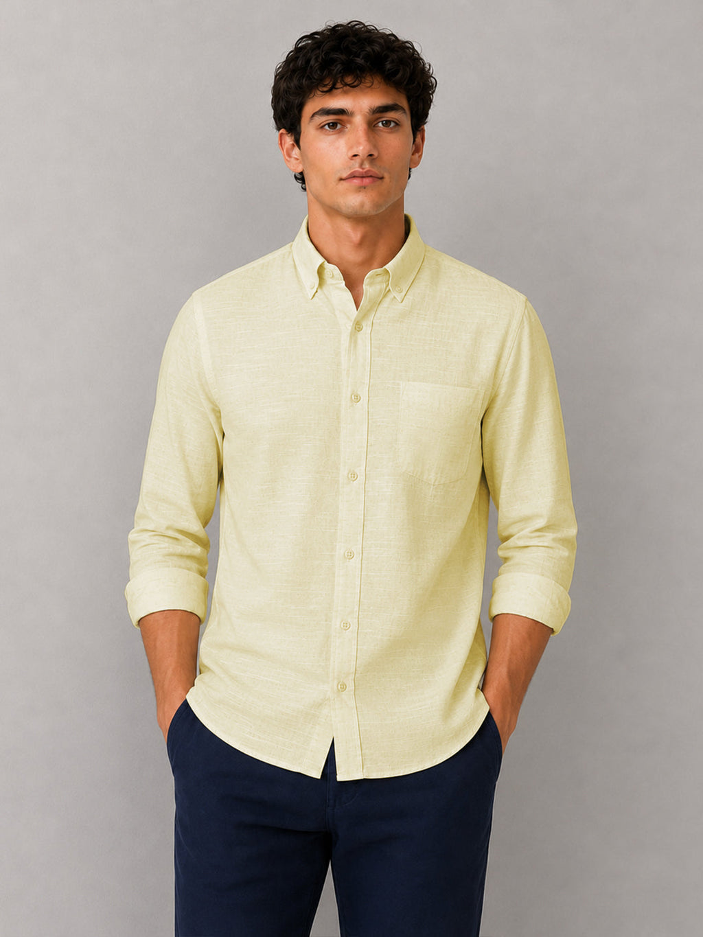Lilac Glow Party Wear Shirt for Men