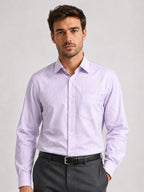 Purple & Light Green Stripe Oxford Pack of 2 Shirts For Men