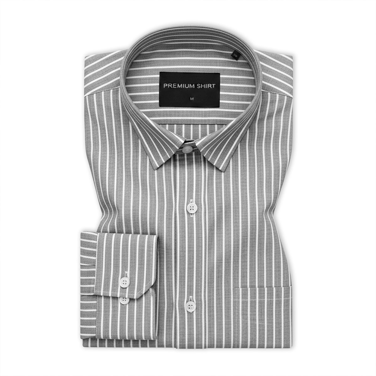 Dark Grey & Charcoal Black Oxford Pack of 2 Pinstripe Shirts