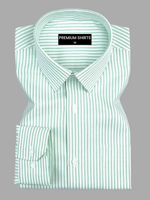 Pista Stripe Oxford Premium Cotton Shirt For Men