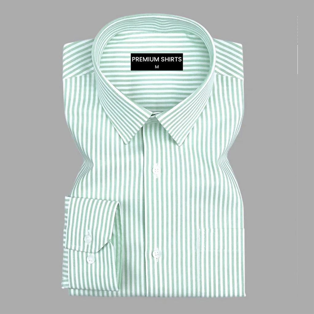 Pista Stripe Oxford Premium Cotton Shirt For Men