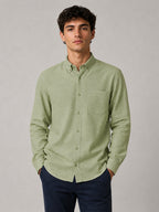 Soft Sage Linear Linen Shirt