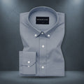 Oxford Cotton Dark Blue Shirt For Men