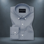 Oxford Cotton Dark Blue Shirt For Men