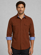 Cargo Style Brown Shirt
