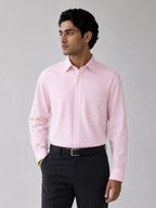 Pink & Cream Pinstripe Oxford Pack of 2 Shirts For Men