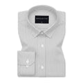 Silver Grey Stripe Oxford Shirt For Men