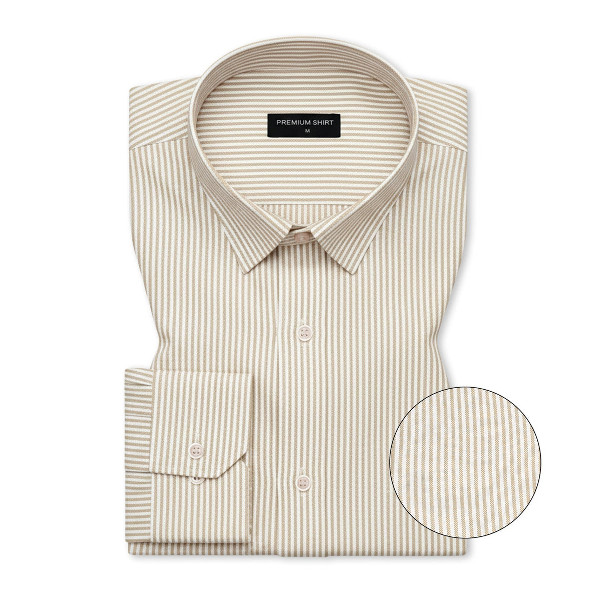 Bold Grey & Bold Beige Oxford Pack of 2 Pinstripe Shirts