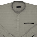 Urban Fit Olive Short Linen Kurta For Men