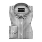Dark Grey & Beige Oxford Pack of 2 Pinstripe Shirts