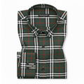 Green Tartan Check Cotton Shirt For Men