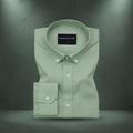 Oxford Cotton Sea Green Shirt For Men