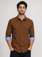 Cargo Style Dusty Brown Shirt