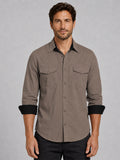 Cargo Style Khaki Shirt