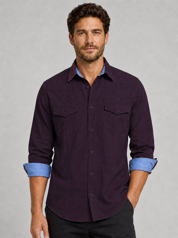 Cargo Style Wine Shirt