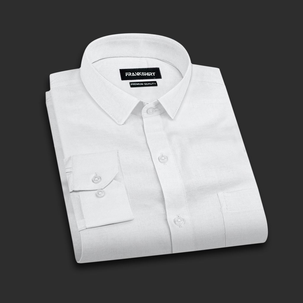White Linen Shirt for Man