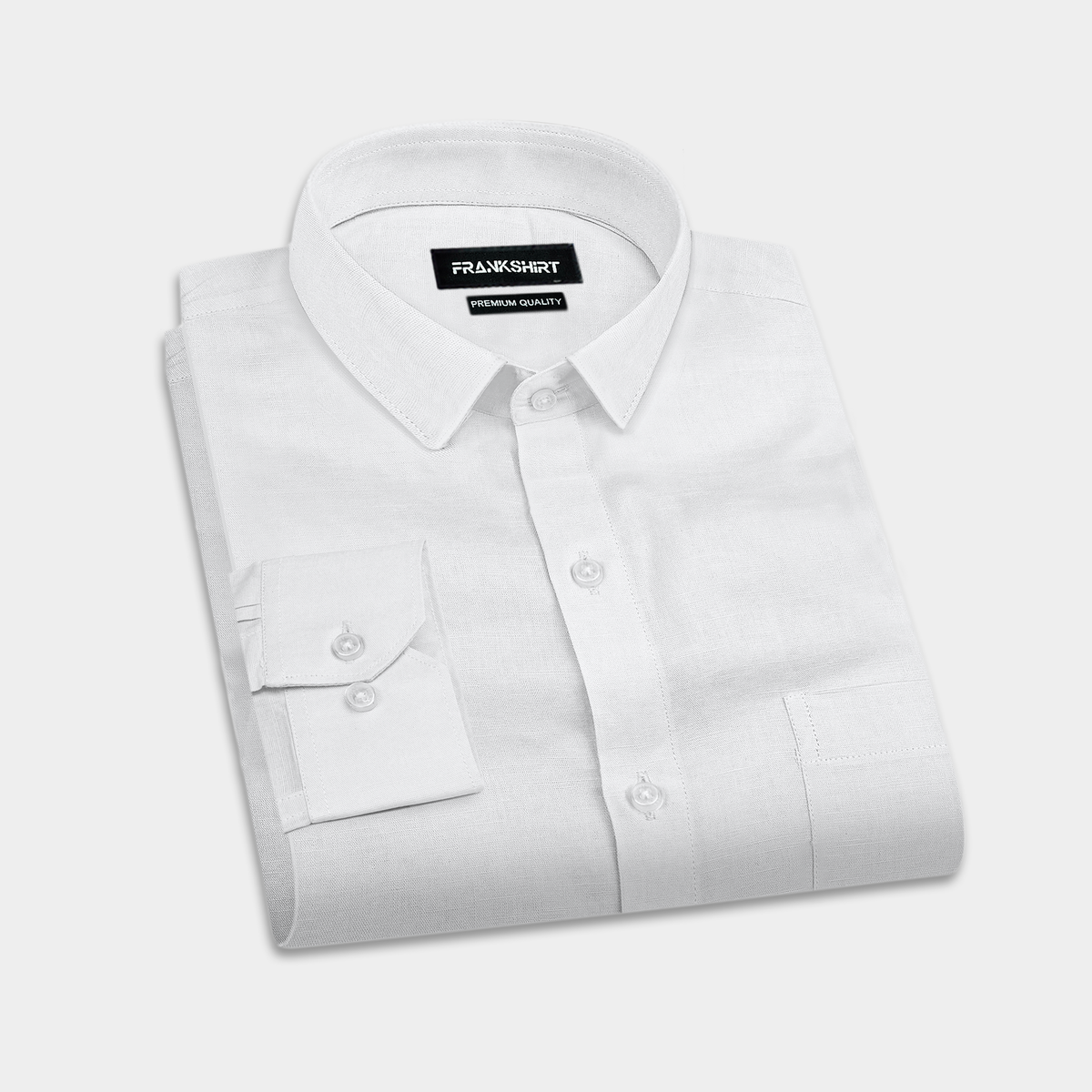 White Linen Shirt for Man