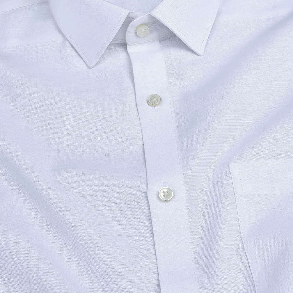 White Linen Shirt for Man