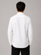 White Linear Linen Shirt