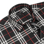 Pack of 2 Tartan Check Cotton Shirt (Denim & Black)