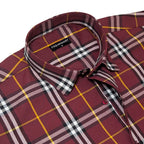 Pack of 2 Tartan Check Cotton Shirt (Red & Denim)