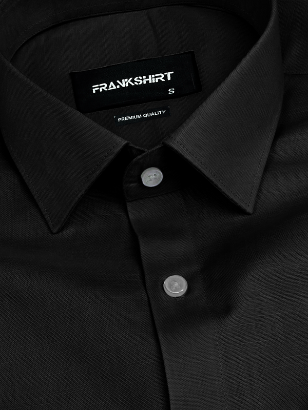 Black Linen Shirt for Man