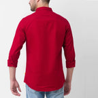 New Cotton Blend Solid Shirts (Peech)