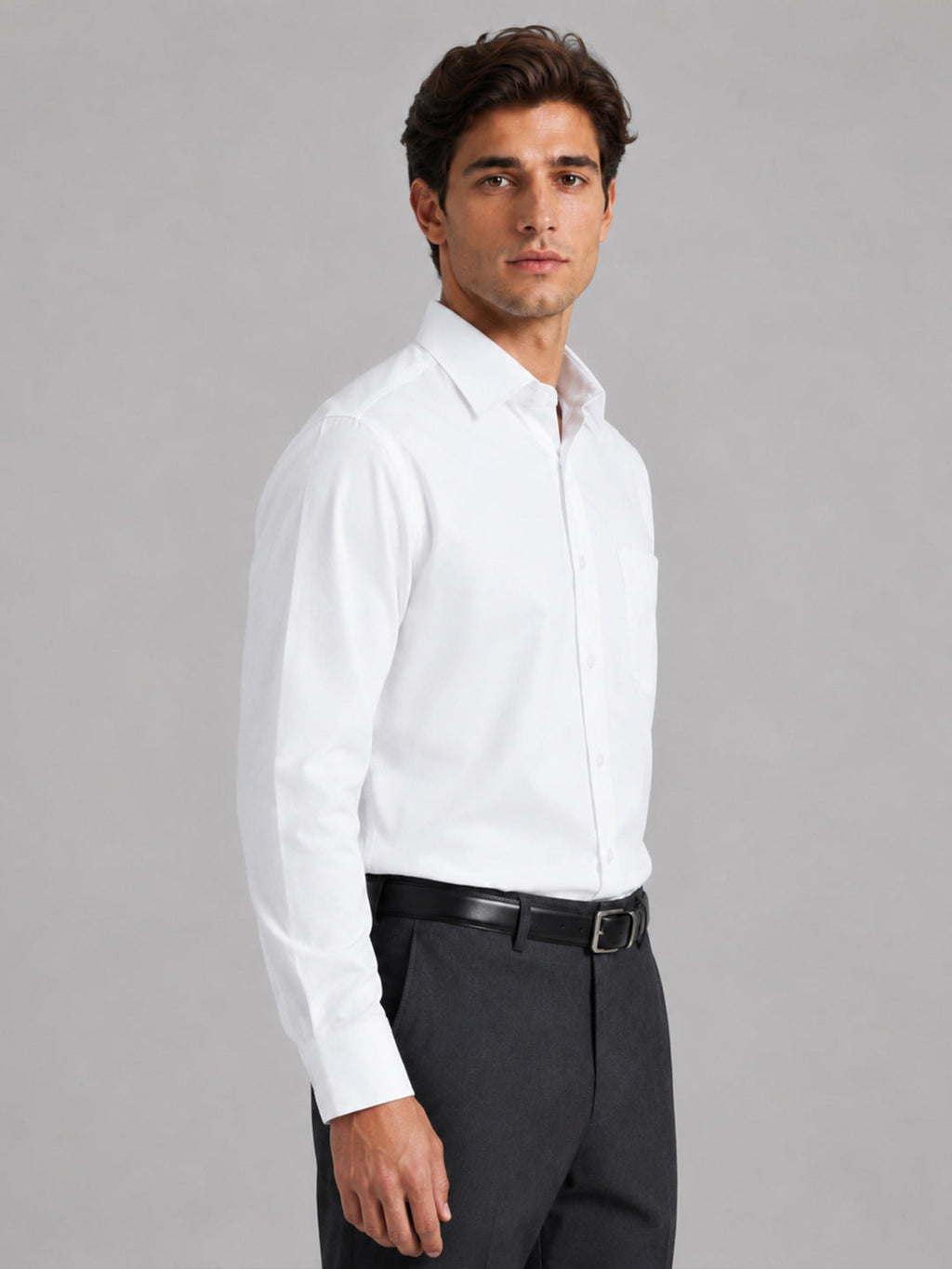 Pack of 2 White & Sea Green Formal Oxford Cotton Shirt For Men