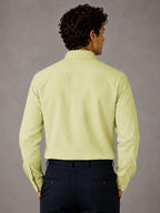 Oxford Cotton Lime Green Shirt For Men