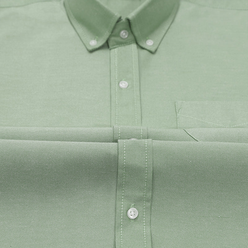 Pack of 2 Oxford Cotton Shirt For Men (Sea Green & Maroon)
