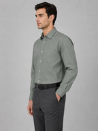 Pack of 2 Olive & Maroon Formal Oxford Cotton Shirt For Men
