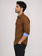 Cargo Style Dusty Brown Shirt