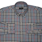 Denim Tartan Check Cotton Shirt For Men