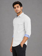 Pack Of 2 Cargo Style White & Black Shirt