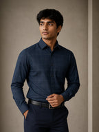 Navy Blue Signature Check
