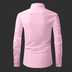 Premium Cotton Solid Shirt for Man (Light Pink)
