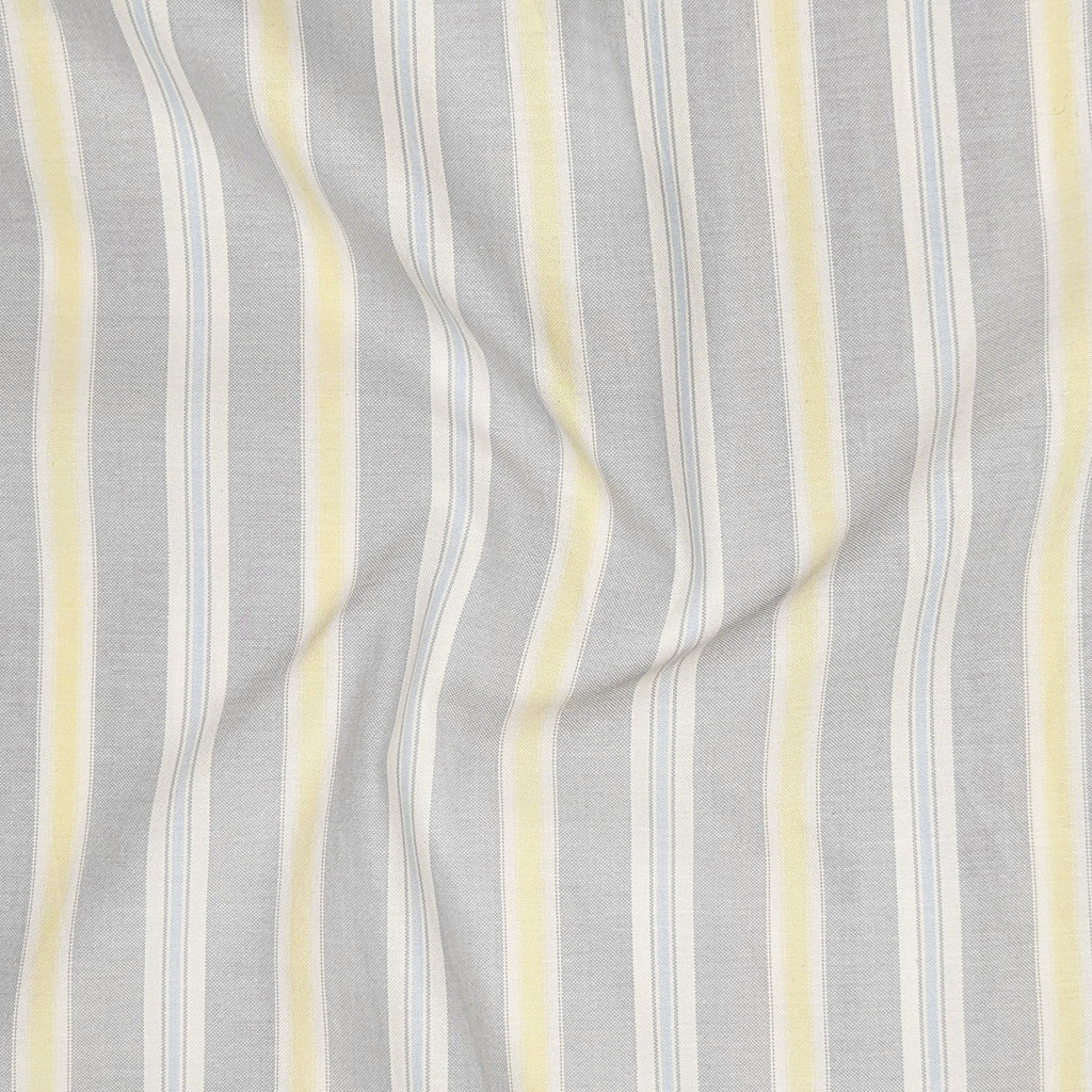 Soft Grey Oxford Stripe Cotton Shirt For Men