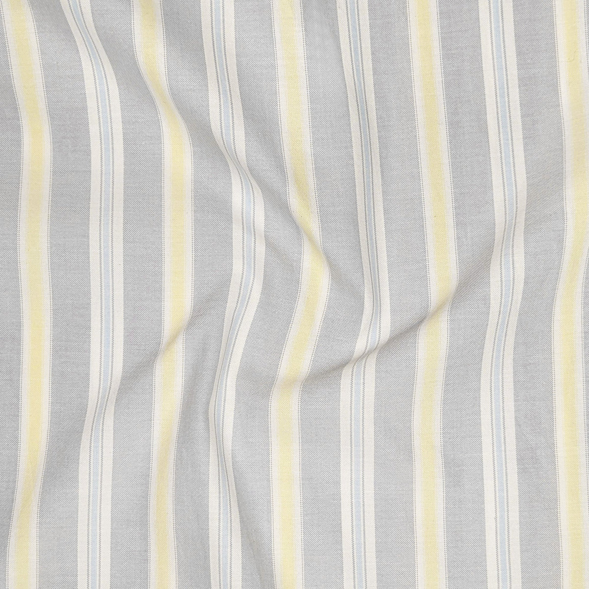 Soft Grey Oxford Stripe Cotton Shirt For Men