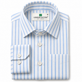 Men's White Striped Oxford Shirt – Regular Fit