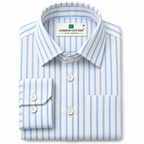 Men's White Striped Oxford Shirt – Regular Fit