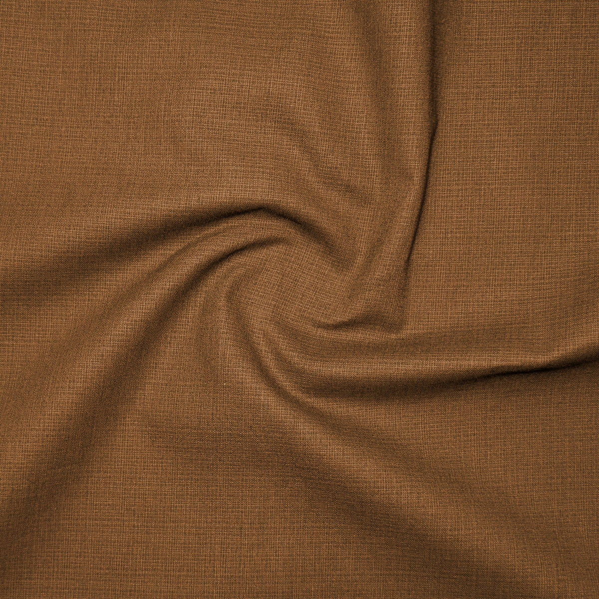 Brown Textured Linen Shirt For Men