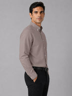 Pack of 2 Oxford Cotton Shirt For Men (Brown & Sea Green)