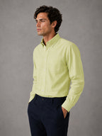 Pack of 2 Oxford Cotton Shirt For Men (Lime Green & Cream)