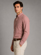 Pack of 2 Oxford Cotton Shirt For Men (Sea Green & Maroon)