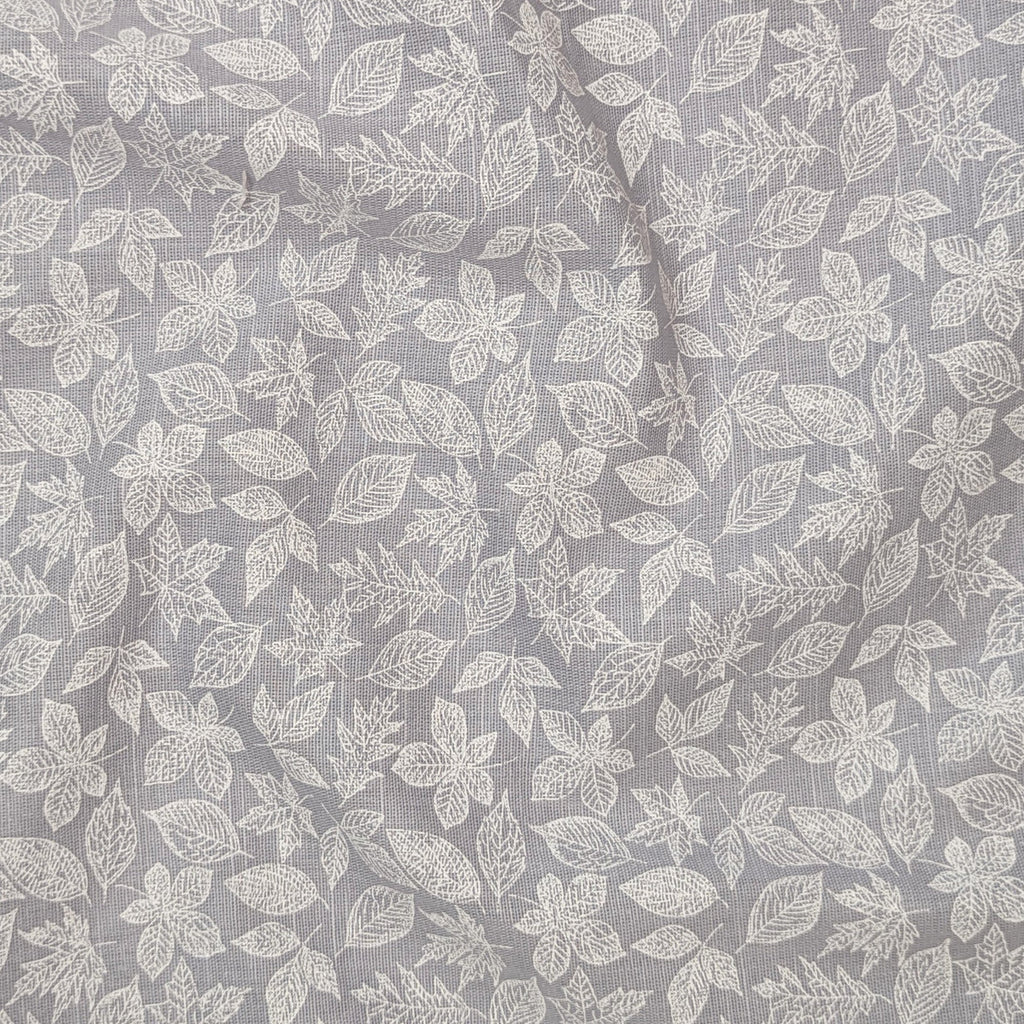Frosted Lavender Abstract Linen Shirt For Men