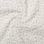 White Lavender Abstract Linen Shirt For Men