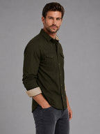 Cargo Style Bottle Green Shirt