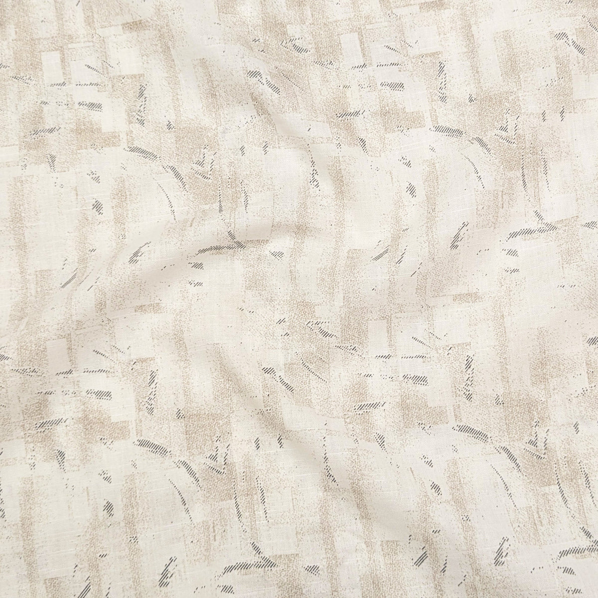 Sandstone Abstract Linen Shirt For Men